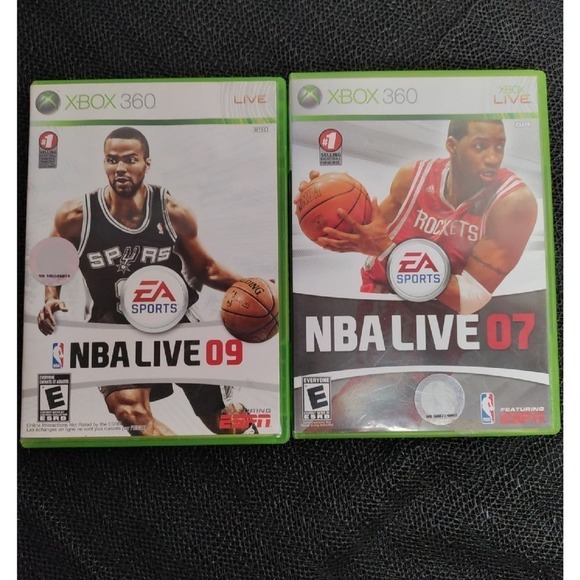 Xbox 360 NBA Live 2007 & 2009 - Picture 1 of 6